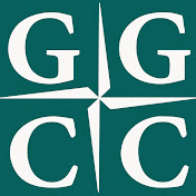A teal square logo with four white letters: two "G"s at the top and two "C"s at the bottom, separated by a white compass rose in the center.