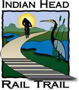 A trail with a person walking on a path.